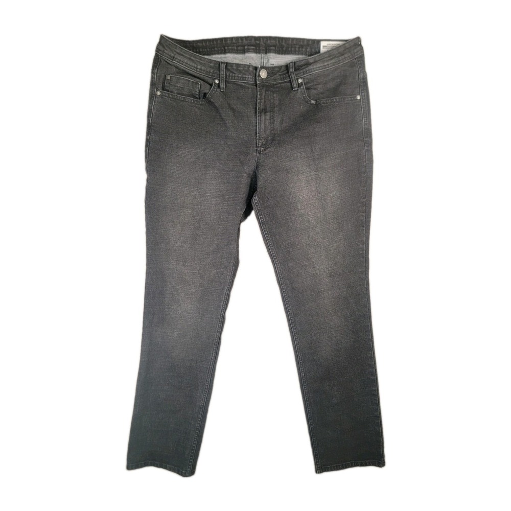 Buffalo David Bitton Jackson Straight Stretch Jeans Mens 38x34 Black Denim Pants
